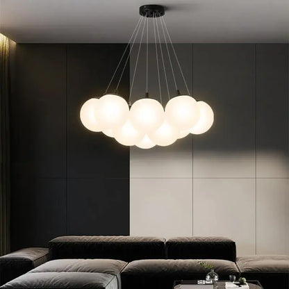 Cloud glass ball led pendant lights for bedroom decor