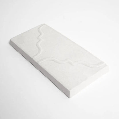 Cloud White Glossy Fina Ceramic Accent Tiles 3x6