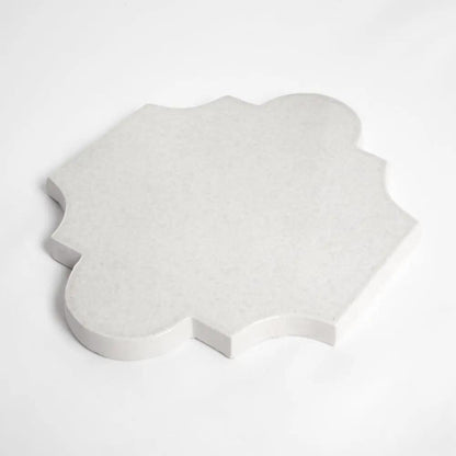 Cloud White Glossy San Felipe Ceramic Tiles 6x7 3/8