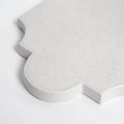 Cloud White Glossy San Felipe Ceramic Tiles 6x7 3/8