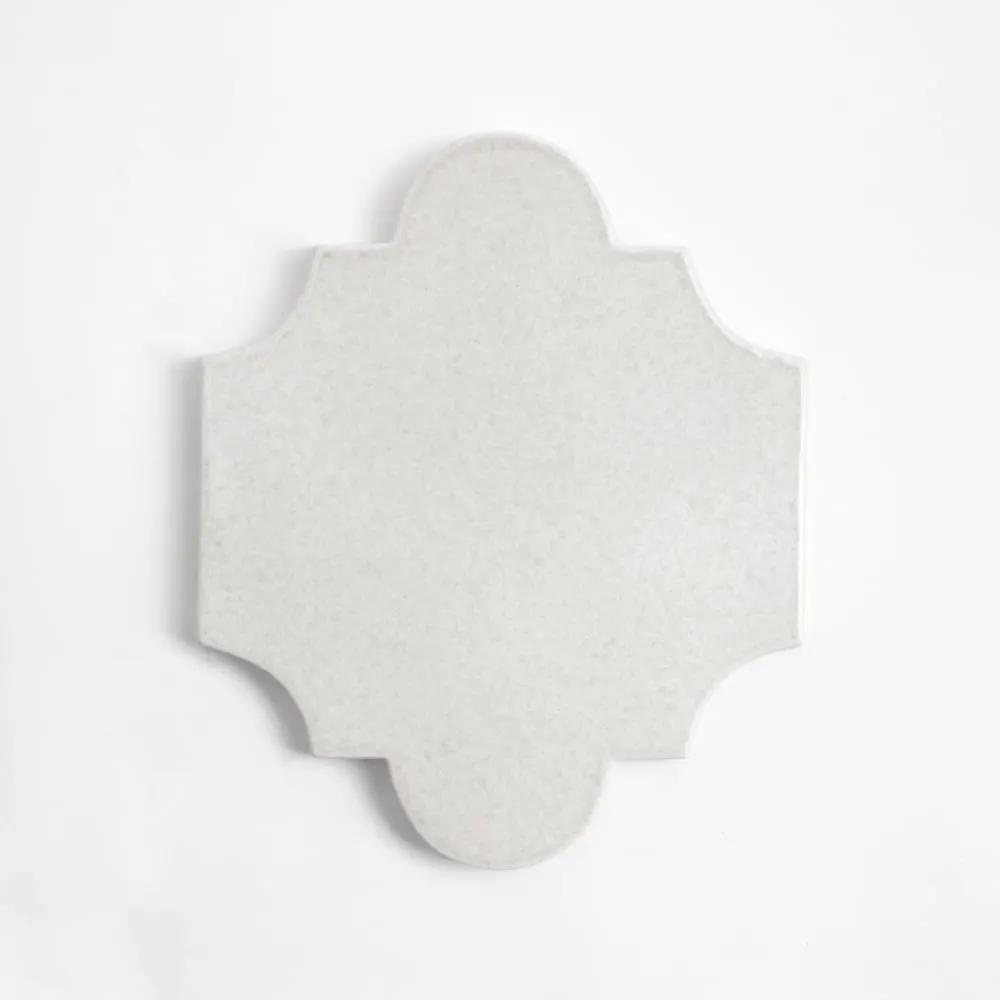 Cloud White Glossy San Felipe Ceramic Tiles 6x7 3/8