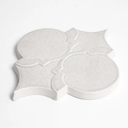 Cloud White Glossy Sofia Ceramic Accent Tiles 6x7 3/8