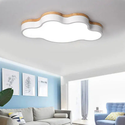 Cloud led baby chandelier sage green & pink bedroom light