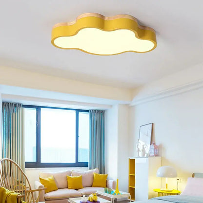Cloud led baby chandelier sage green & pink bedroom light