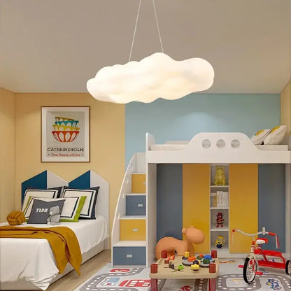 Cloud led ceiling chandelier white bedroom pendant light