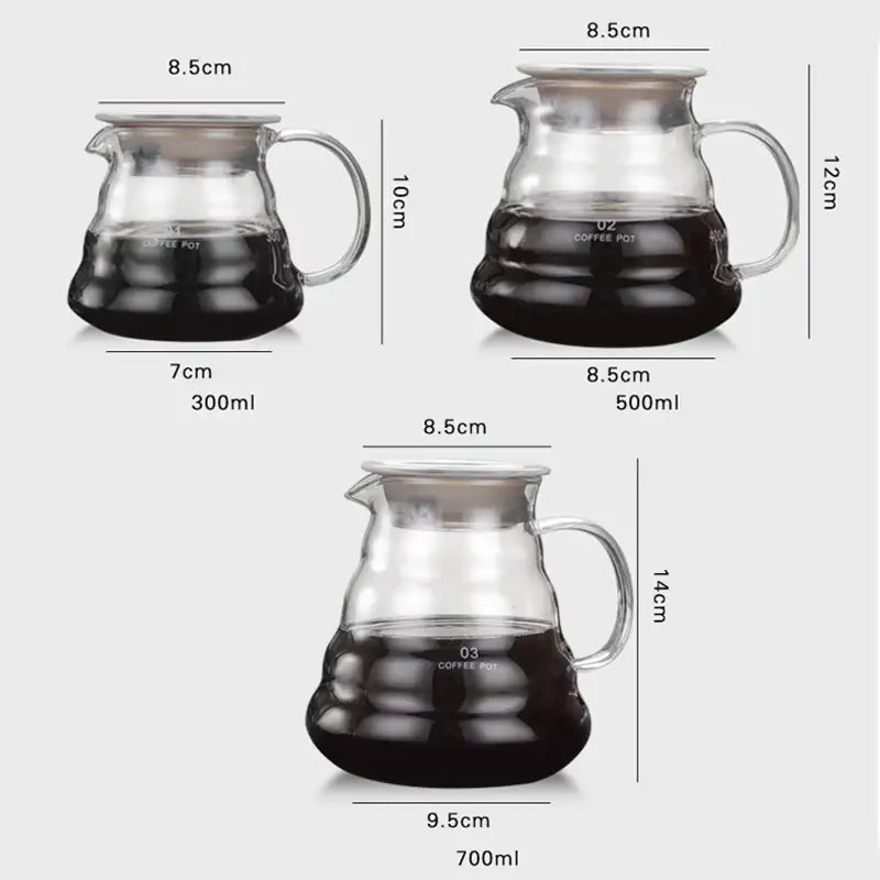 Cloud shaped glass coffee kettle – kitchen heat resistant teapot