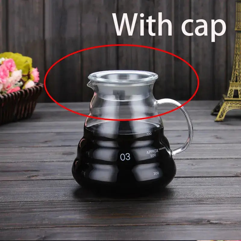 Cloud shaped glass coffee kettle – kitchen heat resistant teapot