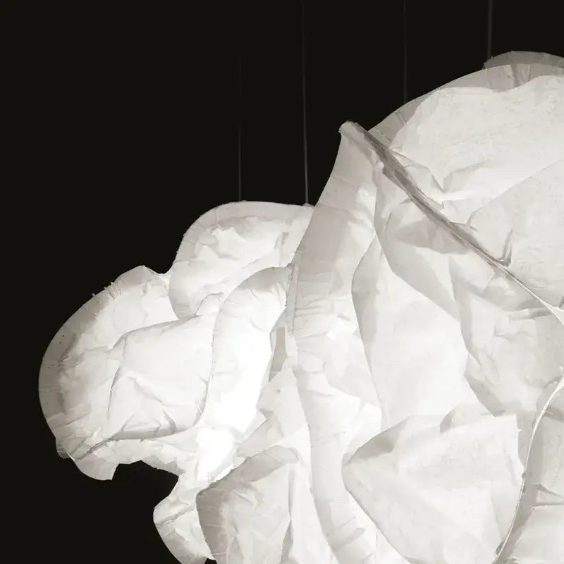 Cloud white pendant light organic rice paper cluster for kitchen