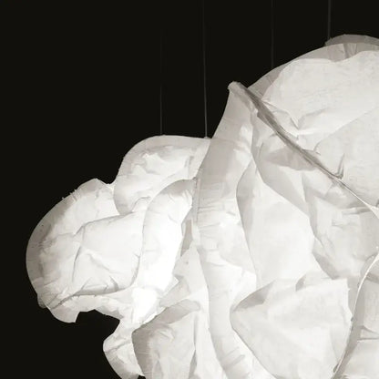 Cloud white pendant light organic rice paper cluster for kitchen