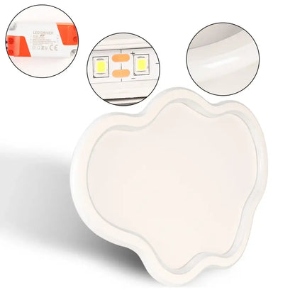 Cloudy white kids ceiling lamp for creative bedroom lighting