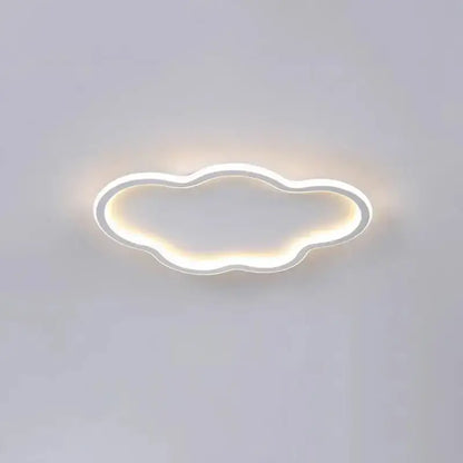 Cloudy white kids ceiling lamp for creative bedroom lighting