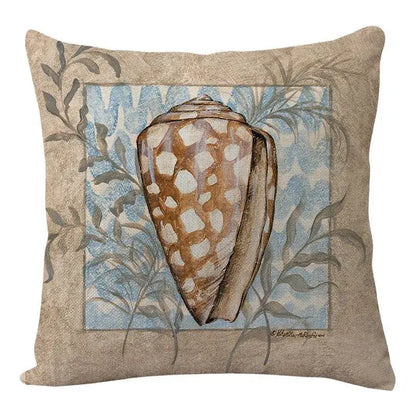 Coastal cushion cover set of 9 teal and blue living room decor