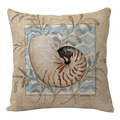 Coastal cushion cover set of 9 teal and blue living room decor