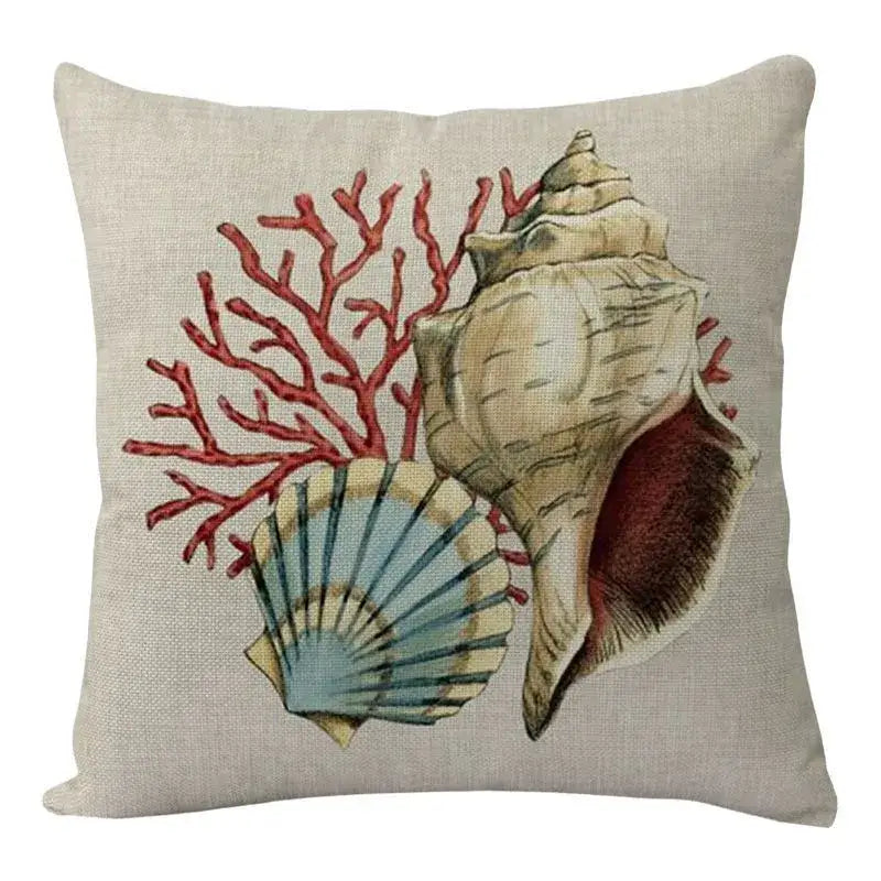 Coastal cushion cover set of 9 teal and blue living room decor