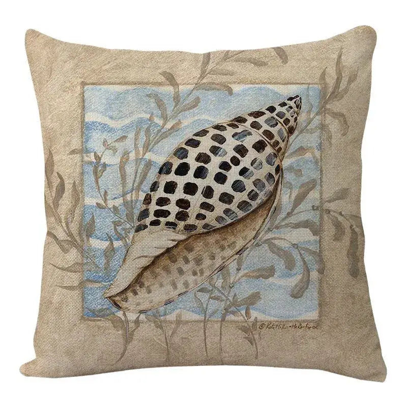 Coastal cushion cover set of 9 teal and blue living room decor