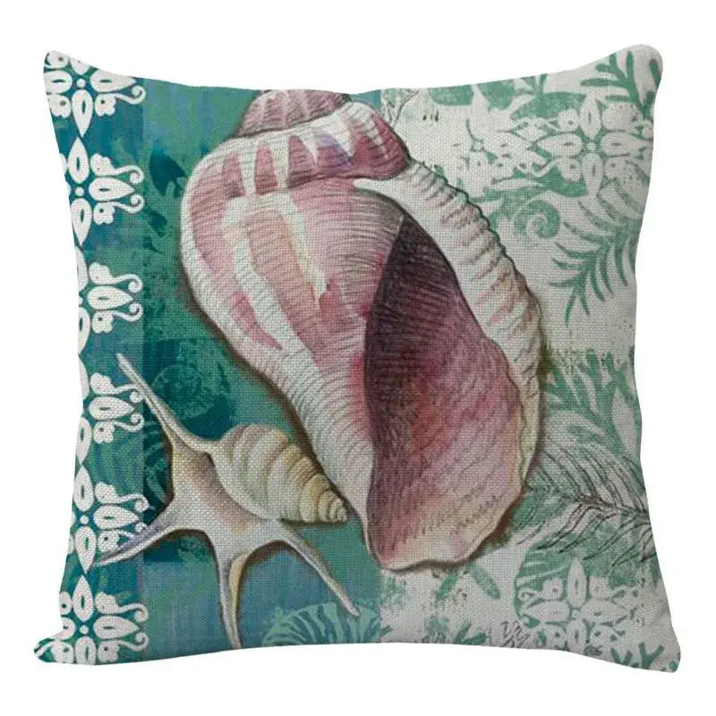 Coastal cushion cover set of 9 teal and blue living room decor