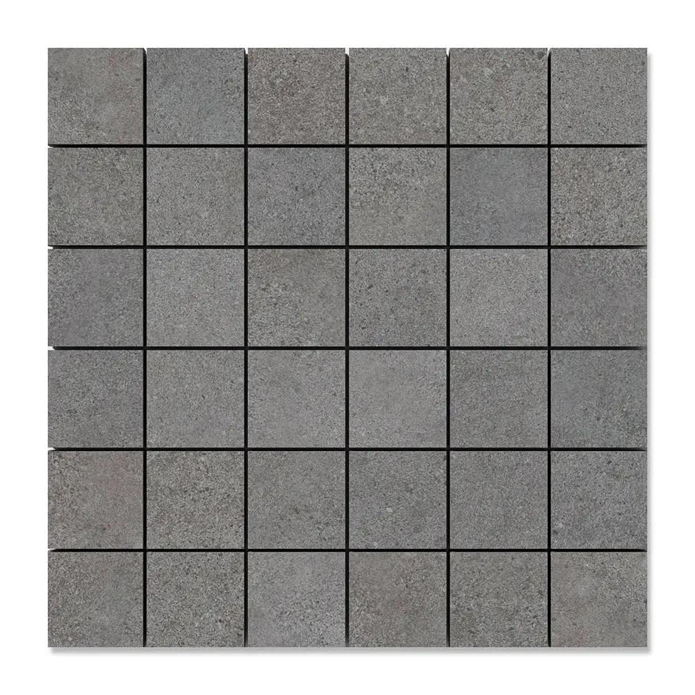 Cobblestone Dark 2x2 Porcelain Mosaics 12x12