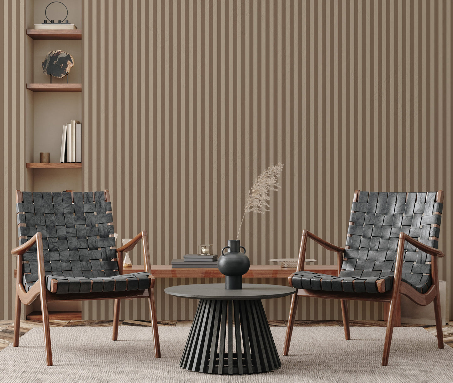 Ashbury Stripe Wallpaper by Safari Natalia x Taddy Mikelaites