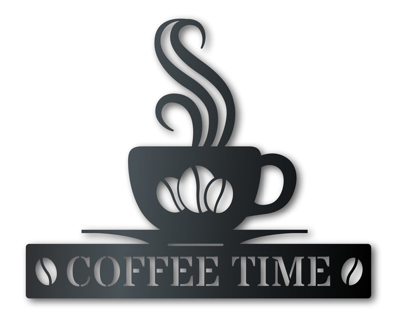 Custom Metal Coffee Bean Wall Art | Indoor Outdoor | Up to 46" | Over 20 Color Options