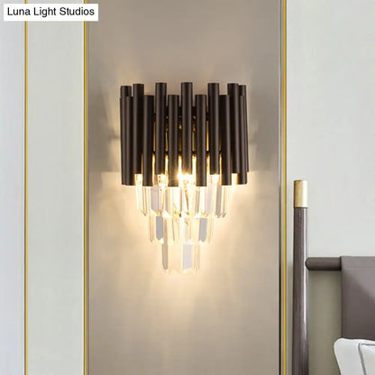 DecorBites™ Coffee Crystal Wall Light"
or
"Modern Coffee Crystal Wall Light Fixture - 2 Lights