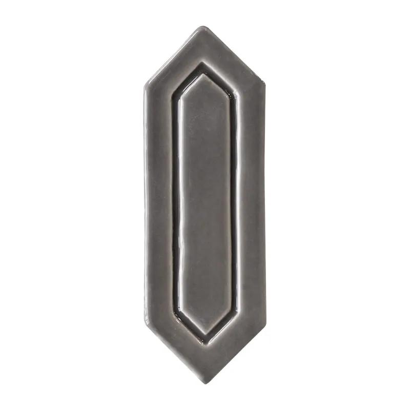 Coffee Glossy Reliefed Picket Ceramic Accent Tiles 2x6