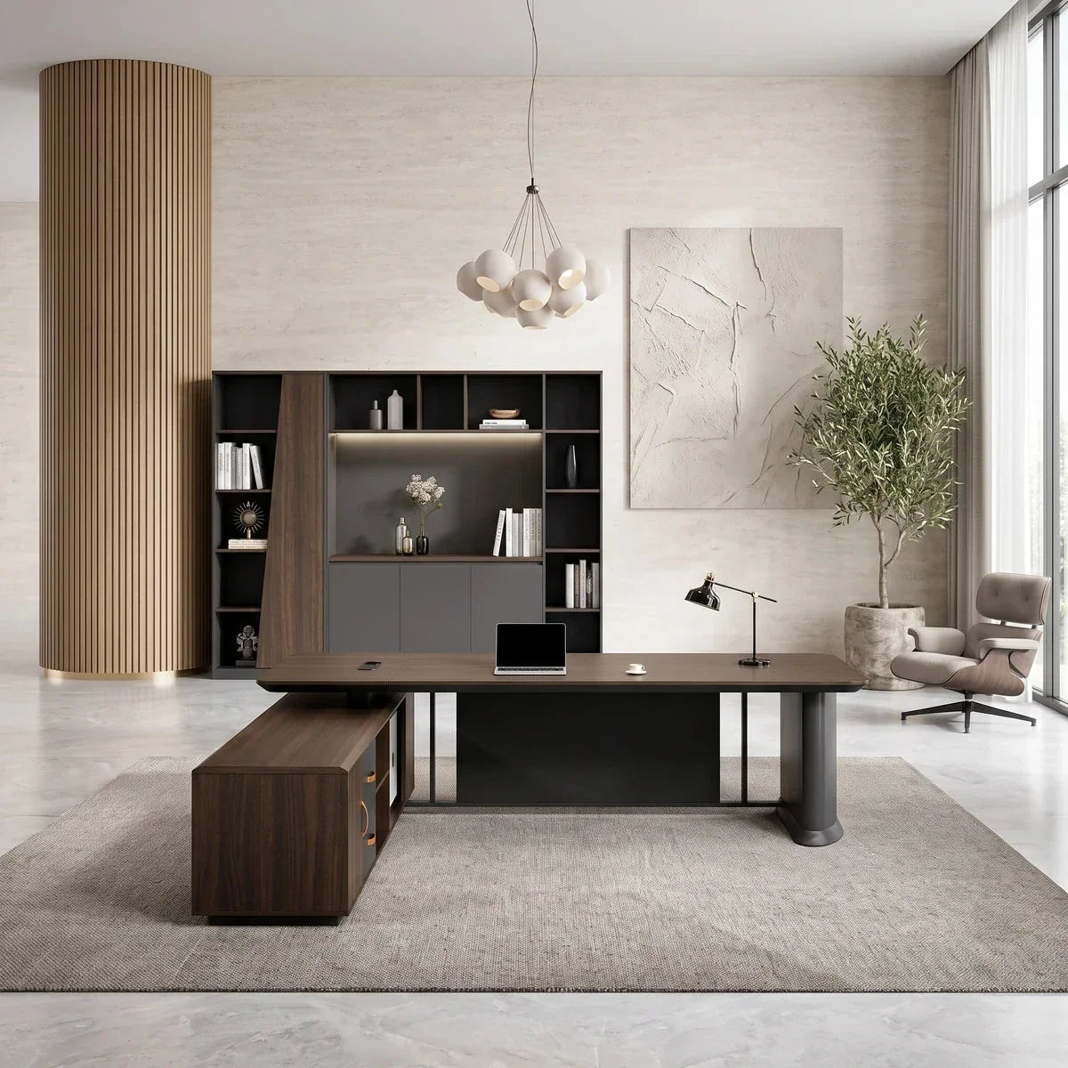 Colmar · Modern L-Shaped Executive Desk