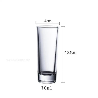 Colorful bullet cocktail glass set of 6 for the kitchen tray