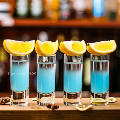 Colorful bullet cocktail glass set of 6 for the kitchen tray