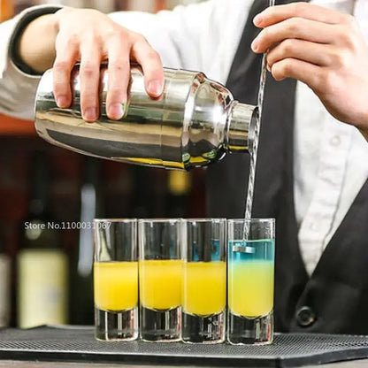 Colorful bullet cocktail glass set of 6 for the kitchen tray