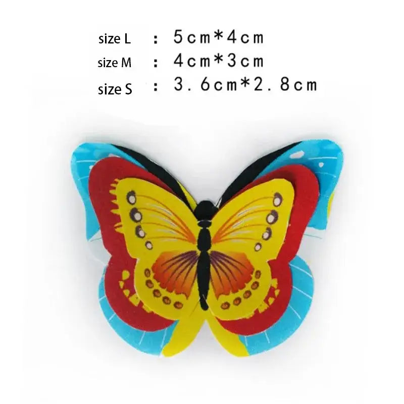 Colorful butterfly flower cake toppers living room wall decals
