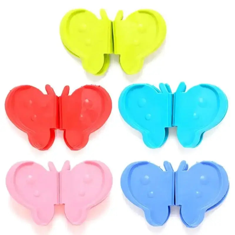 Colorful butterfly silicone insulation plate clamps kitchen tool