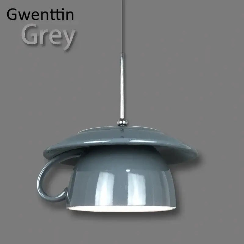 Colorful ceramic cup pendant light kitchen hanging lamp