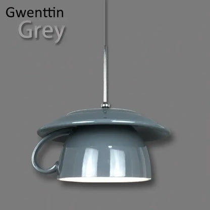 Colorful ceramic cup pendant light kitchen hanging lamp