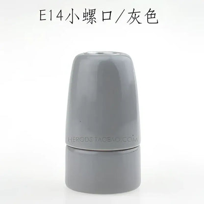Colorful ceramic e14 socket bulb holder for bedroom and living room