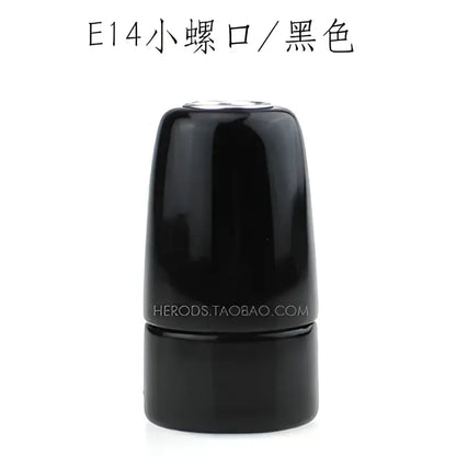 Colorful ceramic e14 socket bulb holder for bedroom and living room