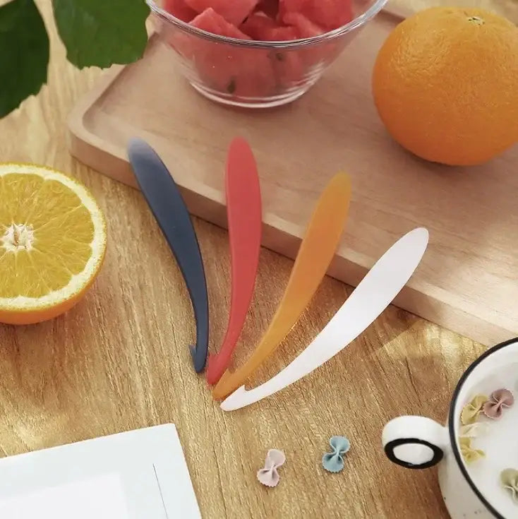 Colorful citrus zester peeler knife set of 4 kitchen fruit spoons