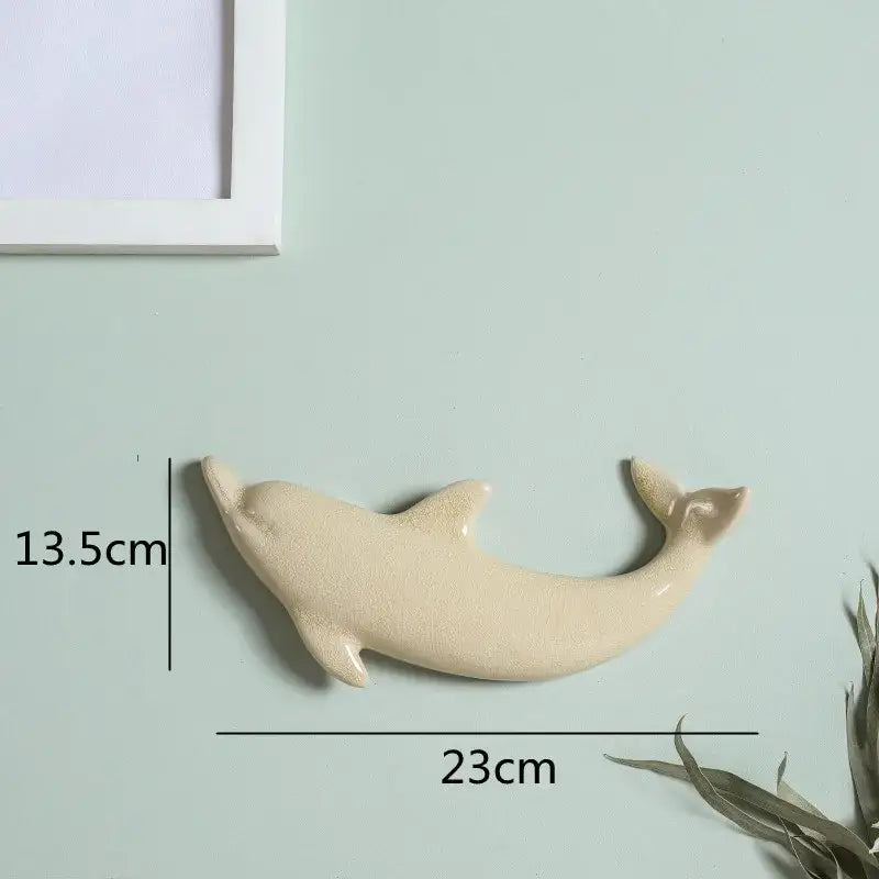 Colorful dolphin fish ocean ceramic wall decoration children's room