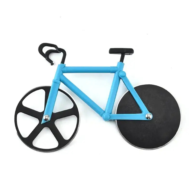 Colorful double wheel bicycle pizza cutter set kitchen tool