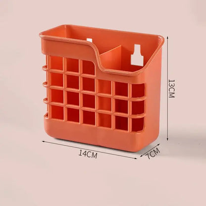 Colorful grid pattern kitchen cutlery storage holder utensil caddy