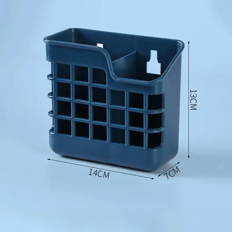Colorful grid pattern kitchen cutlery storage holder utensil caddy