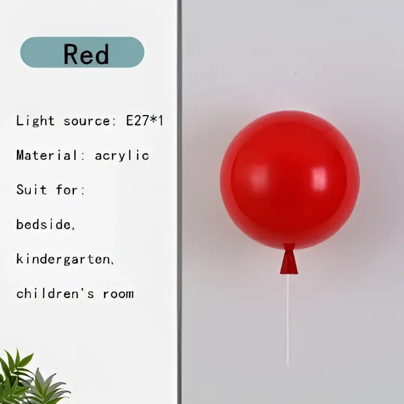 Colorful multi color kids balloon pendant light bedroom led lamp