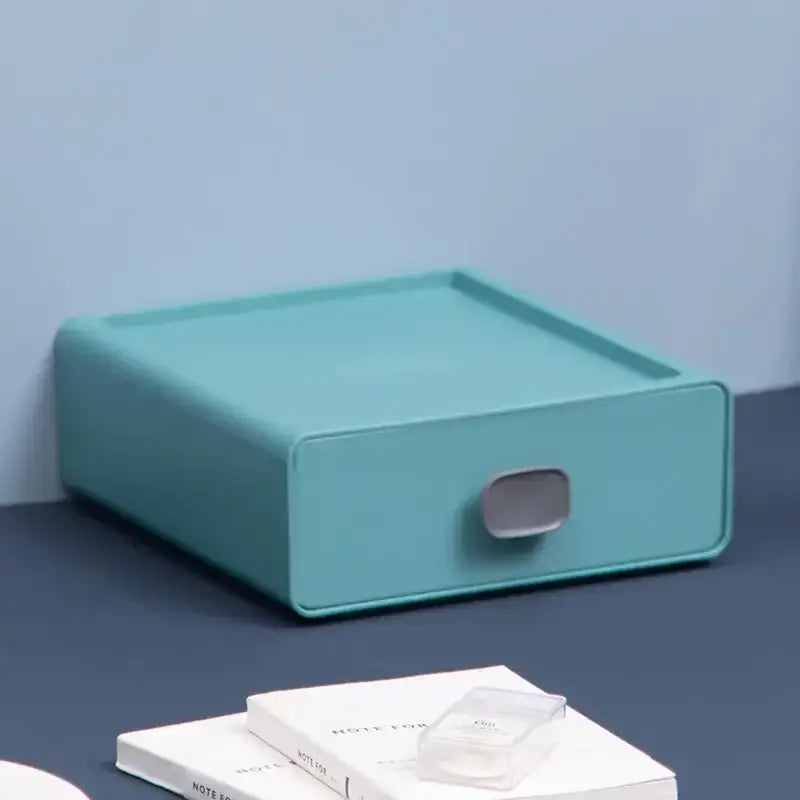 Colorful multi drawer desktop cosmetic storage box bedroom organizer