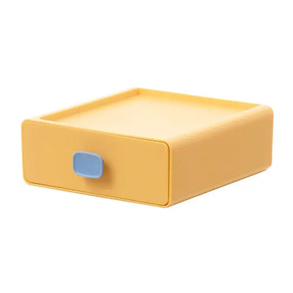 Colorful multi drawer desktop cosmetic storage box bedroom organizer