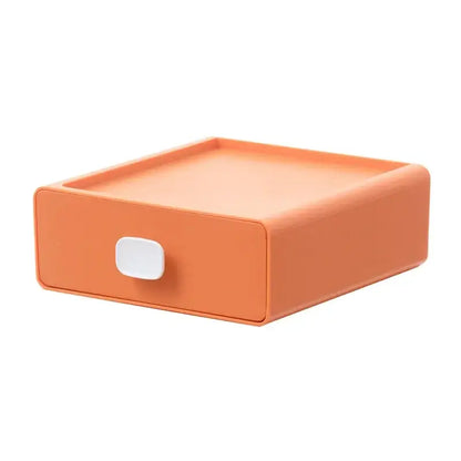 Colorful multi drawer desktop cosmetic storage box bedroom organizer