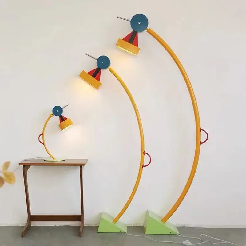 Colorful nordic kids treetop led floor lamp set for bedroom