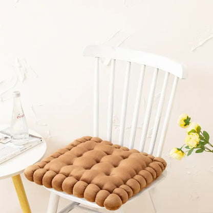 Colorful quilted cookie biscuit cushion living room square pillow