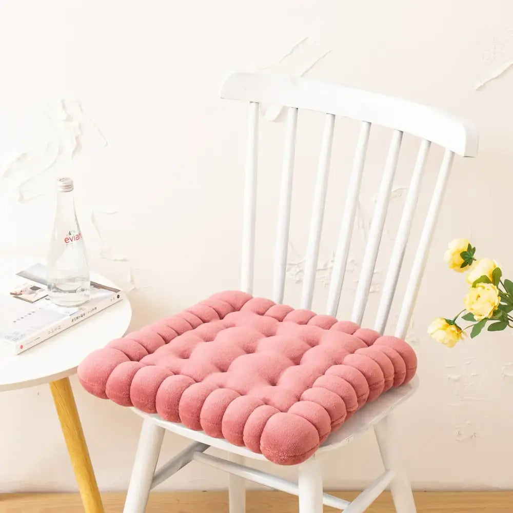 Colorful quilted cookie biscuit cushion living room square pillow