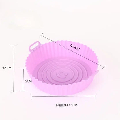 Colorful silicone basket trays set kitchen baking grill pan
