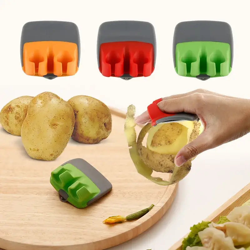 Colorful silicone carrot fruit peeler slicer – kitchen vegetable tool