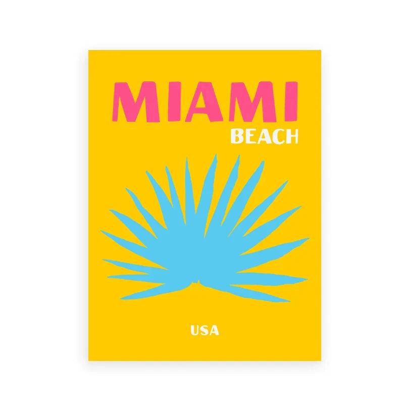 DecorBites™ Colorful Travel Posters Art Print Set
